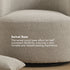 Ashlie Bouclé Swivel Barrel Chair - Swivel Spinning Chair | Chairs That Spin | Kinwell Furniture | Comfortable Swivel Chairs